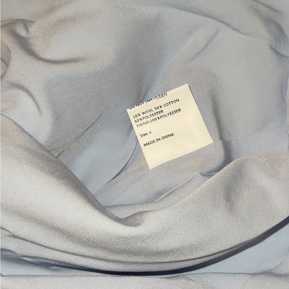 Bundle Blue Tweed Jacket and Mini Skort Skirt Fall Outfit Set Size 4 Medium - Picture 10 of 11